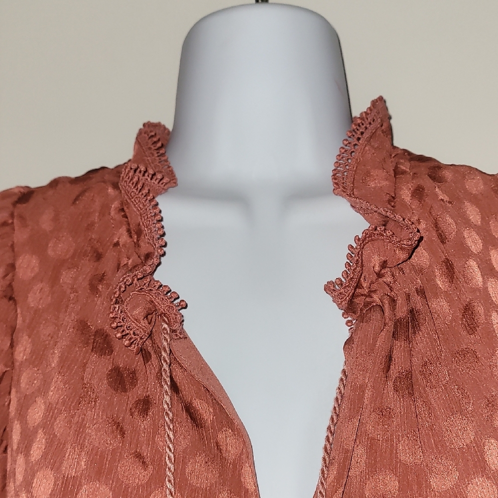 Max Studio Copper Ruffled Maxi Dress - Picture 3 of 8